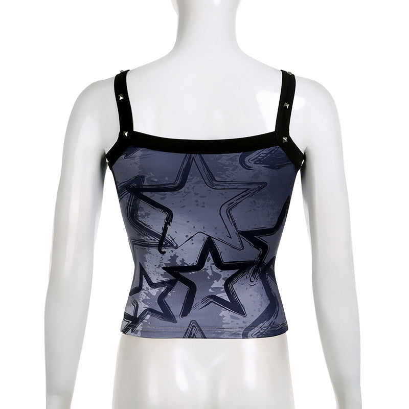 Slim Fit Versatile Slimming Printed Bottoming Camisole