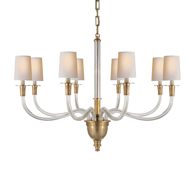 All Copper American Simple Chandelier Simple Bedroom Post-modern