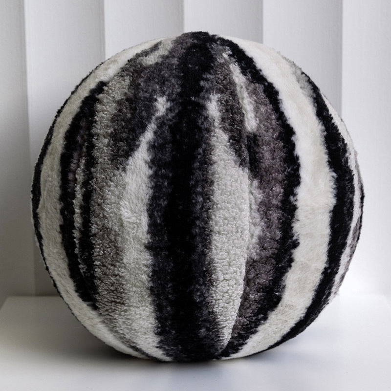 Cream Ins Style Cute Plush Round Spherical Pillow