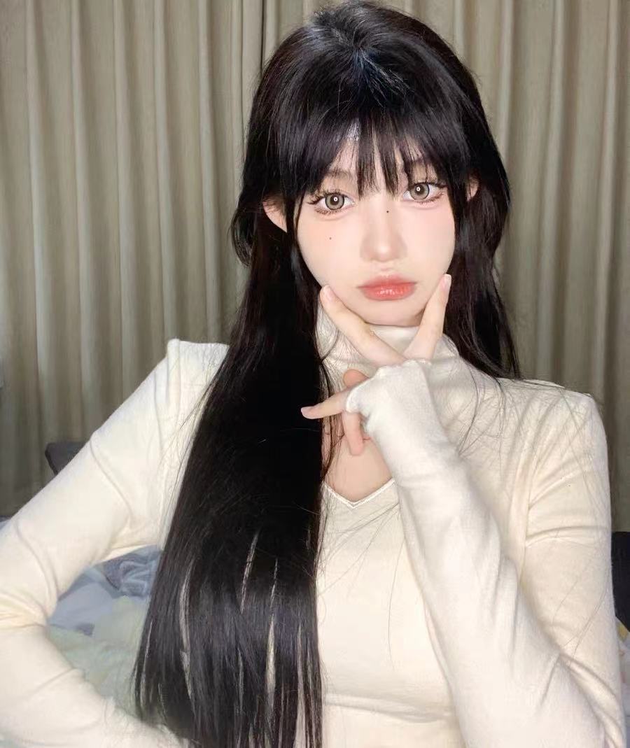 Hollow Heart High Neck Long Sleeve T-shirt