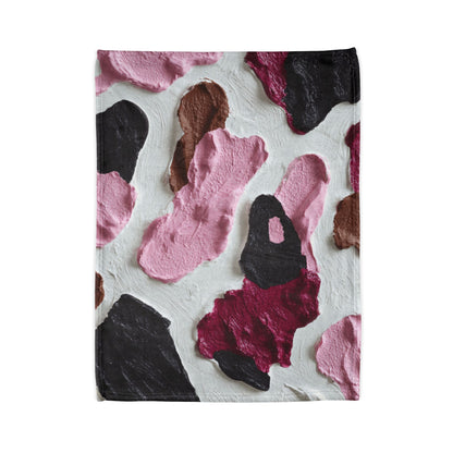 Cozy Plush Cow Print Blanket