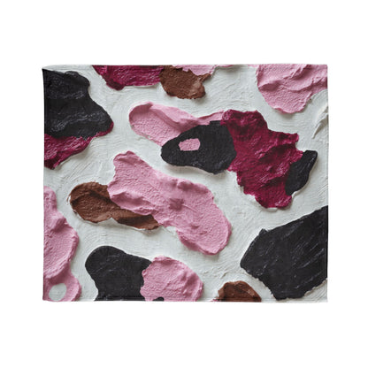 Cozy Plush Cow Print Blanket