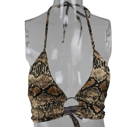 Women's new sexy hanging neck ring