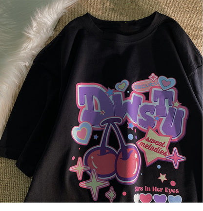 Youth Casual Half Sleeve Top Girlfriends Clothes