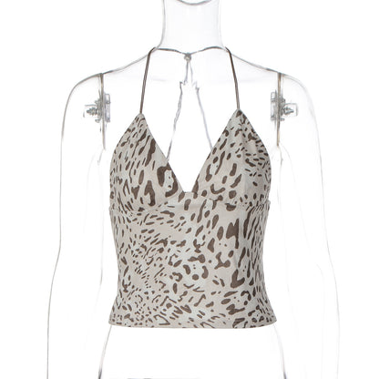 Women's French-style Leopard-print Camisole