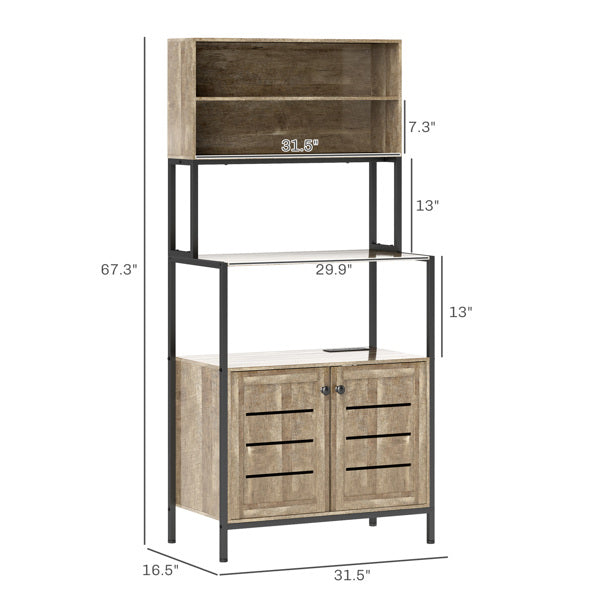 Elegant Grain Shelf/ Storage Cabinet