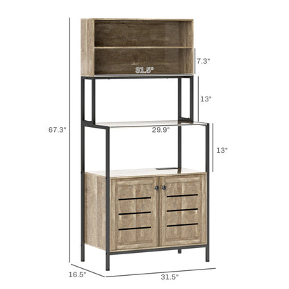 Elegant Grain Shelf/ Storage Cabinet