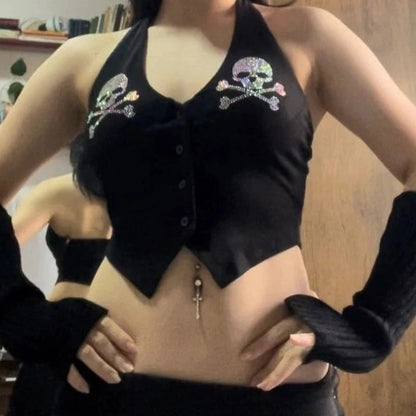 European And American Street Fashion Hot Girl Slim Fit Wild Vest Women