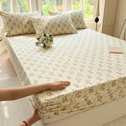 Pure Cotton Crash Fitted Sheet Thickened
