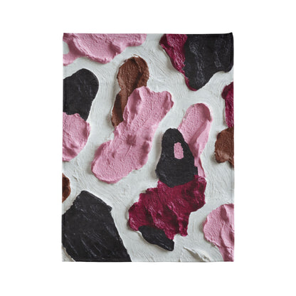 Cozy Plush Cow Print Blanket