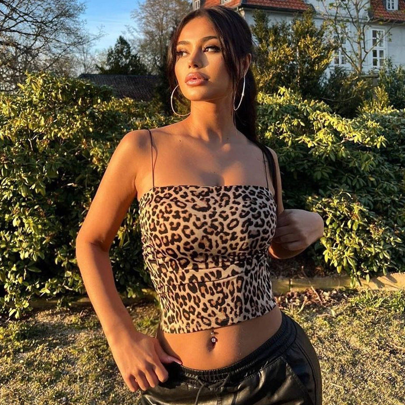 Fashion Print Sexy Crop Top Women's Camisole
