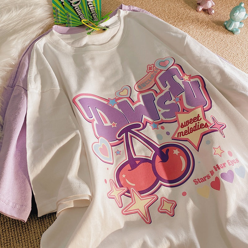 Youth Casual Half Sleeve Top Girlfriends Clothes