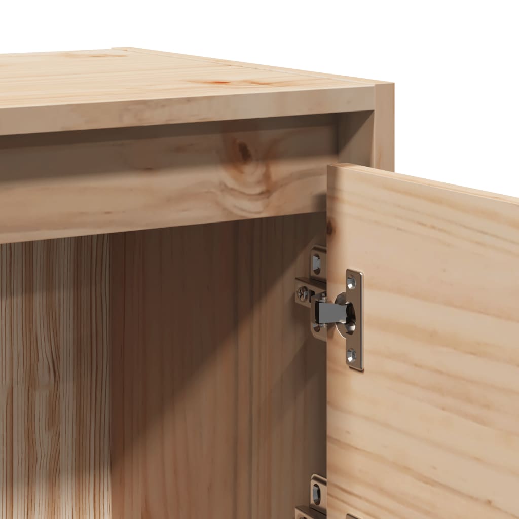 Bedside Table Solid Pine Wood