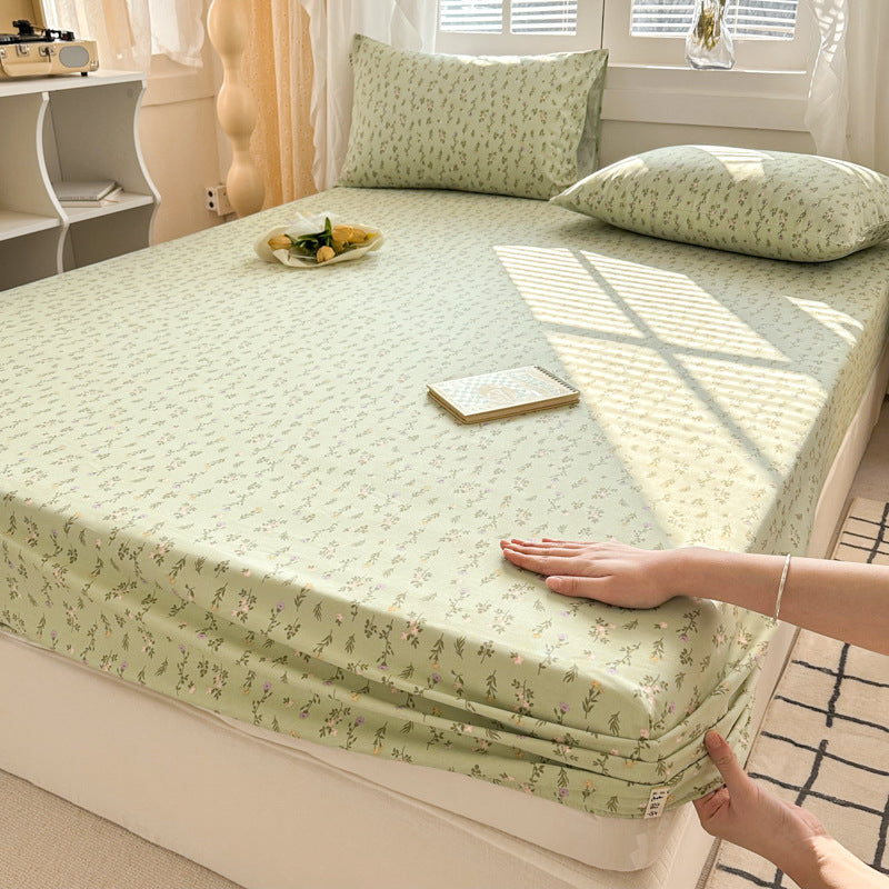 Pure Cotton Crash Fitted Sheet Thickened