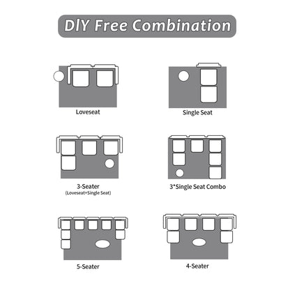 Modern Memory Foam Compressed Sofa,2 Seater Large Sectional Couches For Living Room,Pet-Friendly Cloud Modular Sectional Sofa,Corduroy Fabric,Extra Deep Loveseat,No Assembly Required, Black