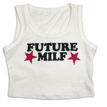 Tight Letter Printed T Shirt Vest