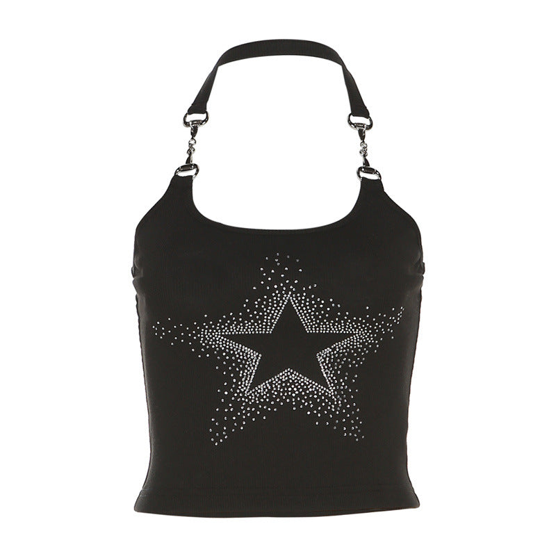 Solid Color Slim-fit Halter Sexy Backless Underwaist Women
