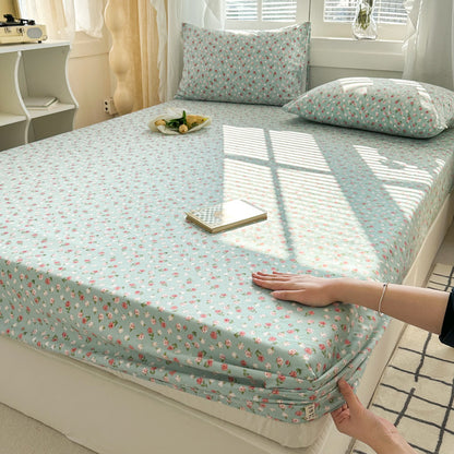 Pure Cotton Crash Fitted Sheet Thickened