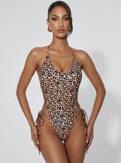 European And American Sexy Strap Backless Siamese Bikini