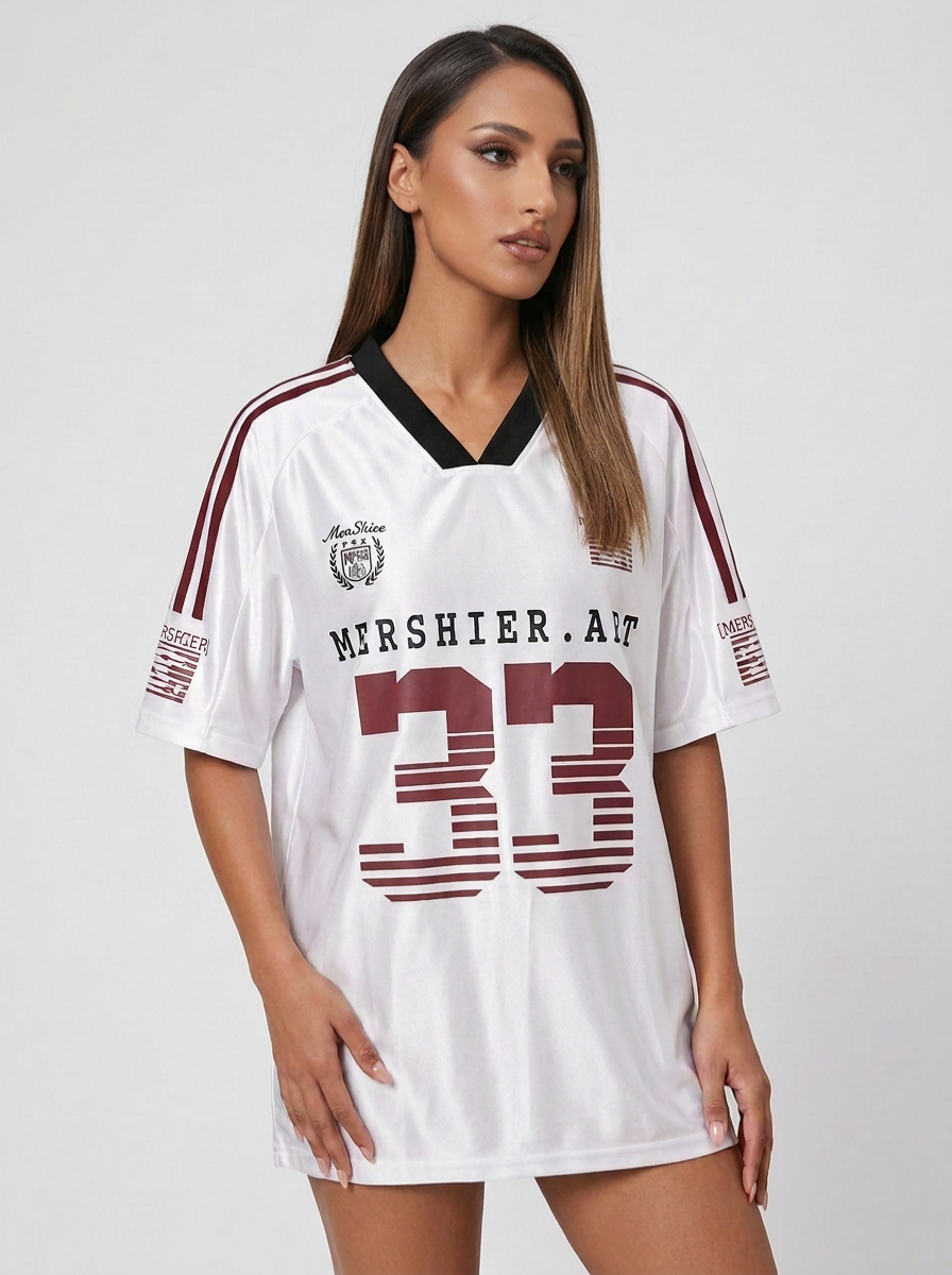 V-neck Raglan Sleeve Ice Short Sleeve T-shirt Casual Sports Jersey