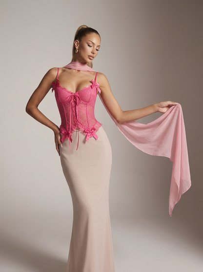 Lace Short Slimming Waist Tube Top