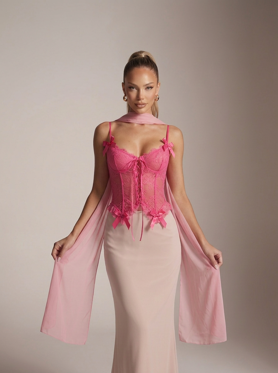 Lace Short Slimming Waist Tube Top
