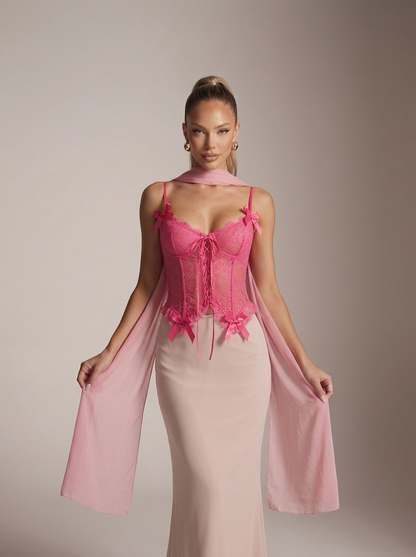 Lace Short Slimming Waist Tube Top