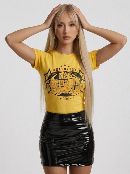 Women's Fashion Slim Show Short-sleeved T-shirt Top