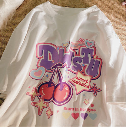 Youth Casual Half Sleeve Top Girlfriends Clothes