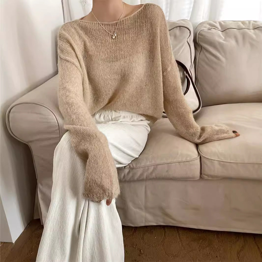 Loose Blouse Thin Short Top