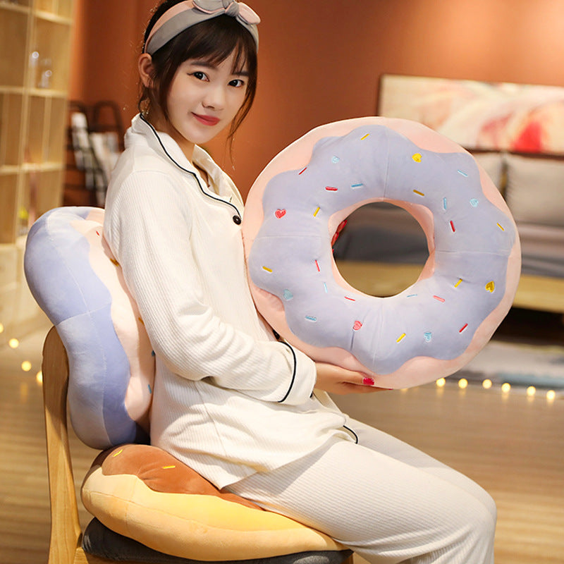 Cute Donut Pillow Girl Bed Doll Cushion