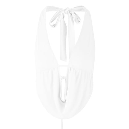 Cross Border Women's Halter Strap Sexy Backless Sleeveless Vest Slim Top