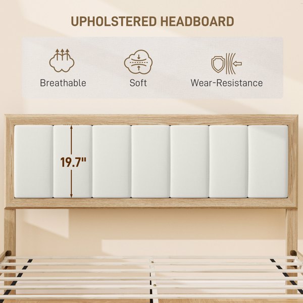 Elegant Oak Bed Frame